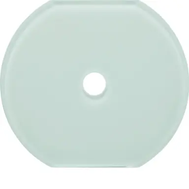 Berker 109509 middenafdekraam voor draaischakelaar/draai-impulsdrukkers glas wit