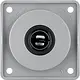 Berker 945172507 Integro Flow wandcontactdoos 12V/16A grijs mat