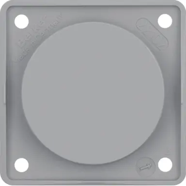 Berker 945162507 Integro Flow blinddeksel grijs glans