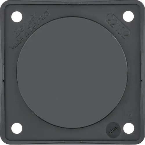 Berker 945162510 Integro Flow blinddeksel zwart glans