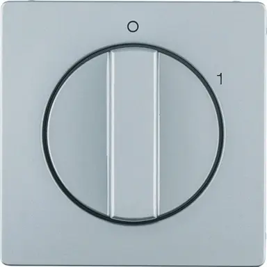 Berker 11506084 draaiknop voor draaischakelaar aan/uit met opdruk 0-1 Q1/Q3/Q7 aluminium