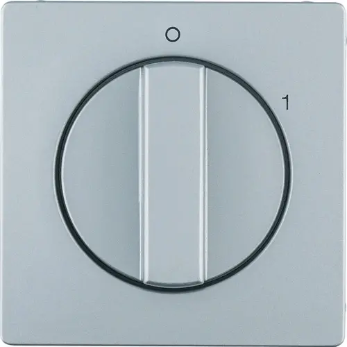 Berker 11506084 draaiknop voor draaischakelaar aan/uit met opdruk 0-1 Q1/Q3/Q7 aluminium
