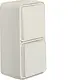Berker 47903522 W1 combinatie serieschakelaar en wandcontactdoos kindveilig compleet wit
