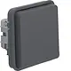 Berker 47063525 W1 wandcontactdoos randaarde bovendeel grijs
