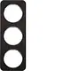 Berker 10132359 afdekraam 3-voudig R1 gebeitst eiken wit