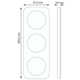 Berker 10132359 afdekraam 3-voudig R1 gebeitst eiken wit