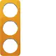 Berker 10132339 afdekraam 3-voudig R1 transparant oranje acryl wit