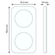 Berker 10122349 afdekraam 2-voudig R1 transparant rood acryl wit