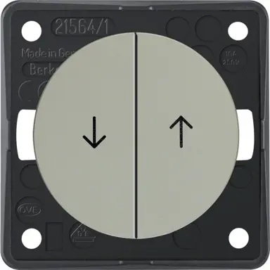 Berker 936532524 Integro Flow jaloezie impulsdrukker met pijlsymbolen edelstaal