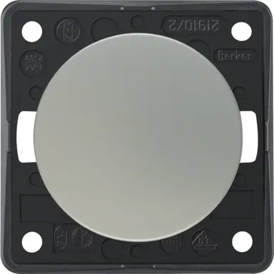 Berker 936522568 Integro Flow uitschakelaar 2-polig 10 AX mat chroom