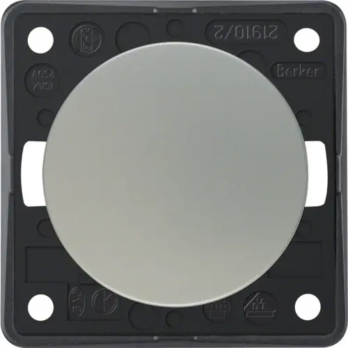 Berker 936522568 Integro Flow uitschakelaar 2-polig 10 AX mat chroom