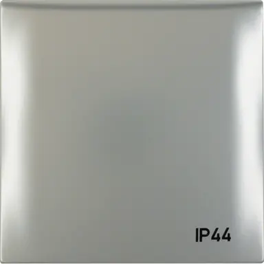 Berker 918282568 Integro Flow afdekraam 1-voudig met klapdeksel mat chroom gelakt IP44