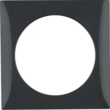 Berker 918272510 Integro Flow afdekraam 1-voudig zwart glans