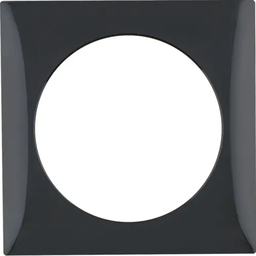 Berker 918272510 Integro Flow afdekraam 1-voudig zwart glans