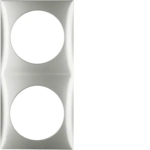 Berker 918262558 Integro Flow afdekraam 2-voudig chroom