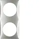 Berker 918262558 Integro Flow afdekraam 2-voudig chroom