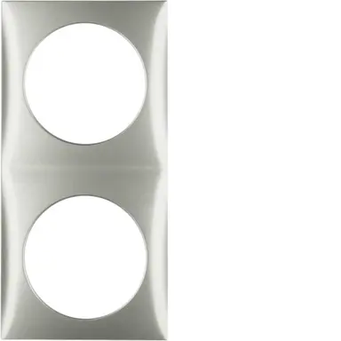 Berker 918262524 Integro Flow afdekraam 2-voudig edelstaal