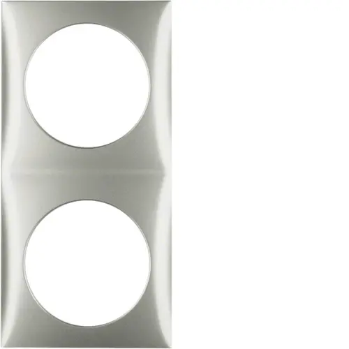 Berker 918262524 Integro Flow afdekraam 2-voudig edelstaal