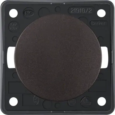 Berker 936522501 Integro Flow uitschakelaar 2-polig 10 AX bruin mat