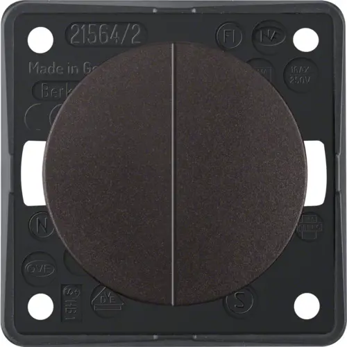Berker 936552501 Integro Flow serieschakelaar 10 AX bruin mat