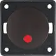 Berker 937722501 Integro Flow pulsdrukker maakcontact verlicht bruin mat