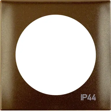 Berker 918272591 Integro Flow afdekraam 1-voudig bruin mat IP44