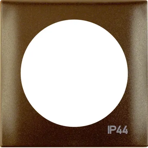 Berker 918272591 Integro Flow afdekraam 1-voudig bruin mat IP44