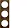Berker 918192511 Integro Flow afdekraam 3-voudig bruin mat