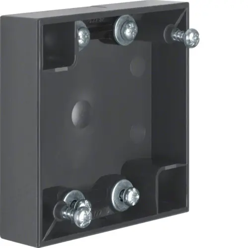 Berker 911522565 Integro Flow opbouwbehuizing vlak met 2x trekontlasting antraciet glans