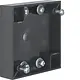 Berker 911522565 Integro Flow opbouwbehuizing vlak met 2x trekontlasting antraciet glans