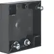Berker 911522555 Integro Flow opbouwbehuizing vlak met 1x trekontlasting antraciet glans