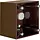 Berker 911512511 Integro Flow opbouwbehuizing hoog met trekontlasting bruin