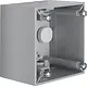Berker 911512507 Integro Flow opbouwbehuizing hoog zonder trekontlasting grijs glans