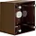 Berker 911512501 Integro Flow opbouwbehuizing hoog zonder trekontlasting bruin