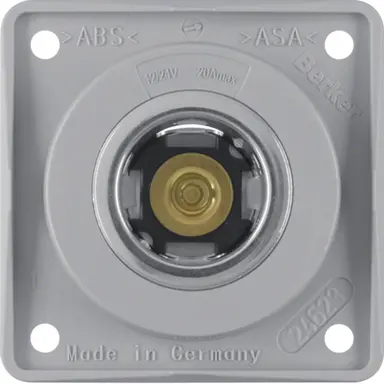 Berker 845712507 Integro Flow wandcontactdoos 12V/20A grijs mat