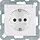 Berker 47491909 wandcontactdoos randaarde kindveilig tekstveld S1/B3/B7 wit mat