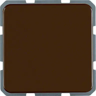 Berker 471601 wandcontactdoos randaarde kindveilig klapdeksel IP44 bruin glans