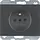 Berker 6768757006 wandcontactdoos penaarde kindveilig K1 antraciet