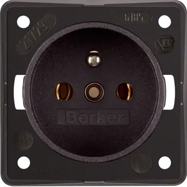 Berker 961852501 Integro Flow wandcontactdoos penaarde bruin mat