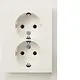 Berker 47747009 wandcontactdoos 2-voudig randaarde voor enkele inbouwdoos K1 wit