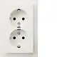 Berker 47746099 wandcontactdoos 2-voudig randaarde voor enkele inbouwdoos Q3 wit