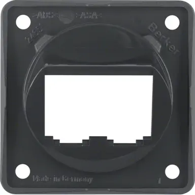 Berker 845582505 Integro Flow draagplaat 2-voudig voor BTR/E-dat modules antraciet glans