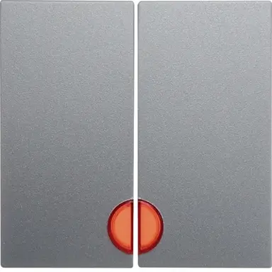 Berker 16271404 schakelwip 2-voudig controlevenster S1/B3/B7 aluminium mat