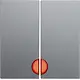Berker 16271404 schakelwip 2-voudig controlevenster S1/B3/B7 aluminium mat