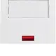 Berker 14967009 schakelwip groot tekstkader controlevenster K1 wit