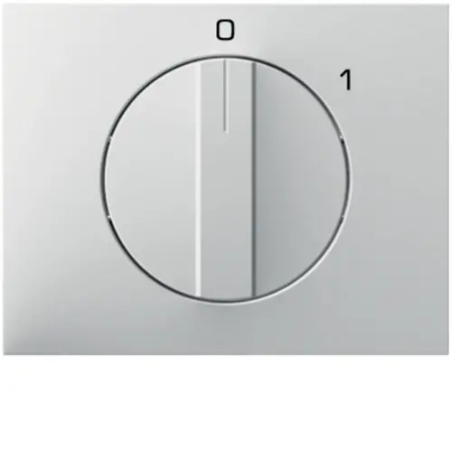 Berker 11507109 draaiknop voor draaischakelaar aan/uit met opdruk 0-1 K1 wit