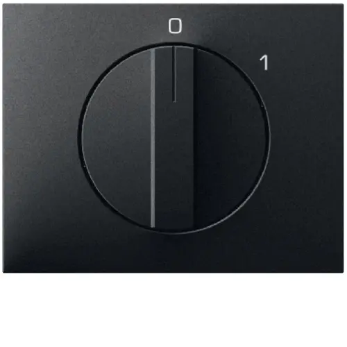 Berker 11507106 draaiknop voor draaischakelaar aan/uit met opdruk 0-1 K1 antraciet