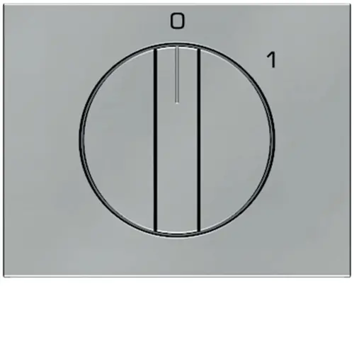 Berker 11507104 draaiknop voor draaischakelaar aan/uit met opdruk 0-1 K5 edelstaal