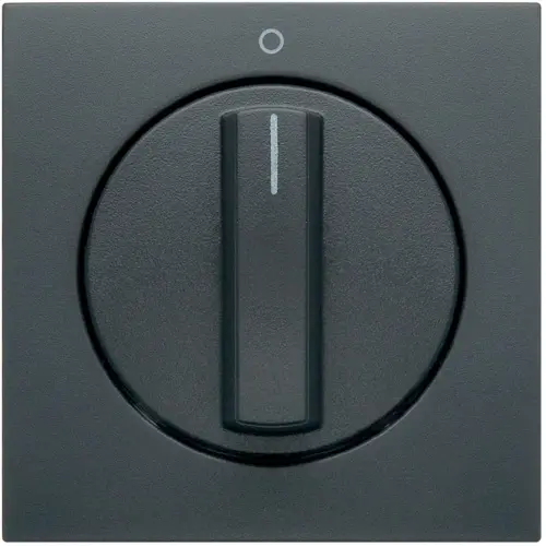 Berker 11501606 draaiknop voor draaischakelaar aan/uit met opdruk 0-1 S1/B3/B7 antraciet mat