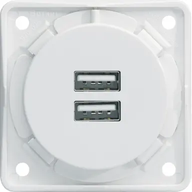 Berker 926102509 Integro Flow USB-oplaadcontactdoos 3A USB-A wit mat